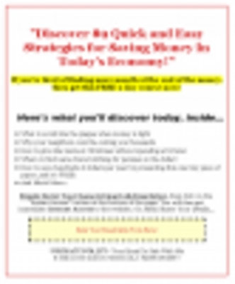 Product picture Money Saving Tips Course - PLR 